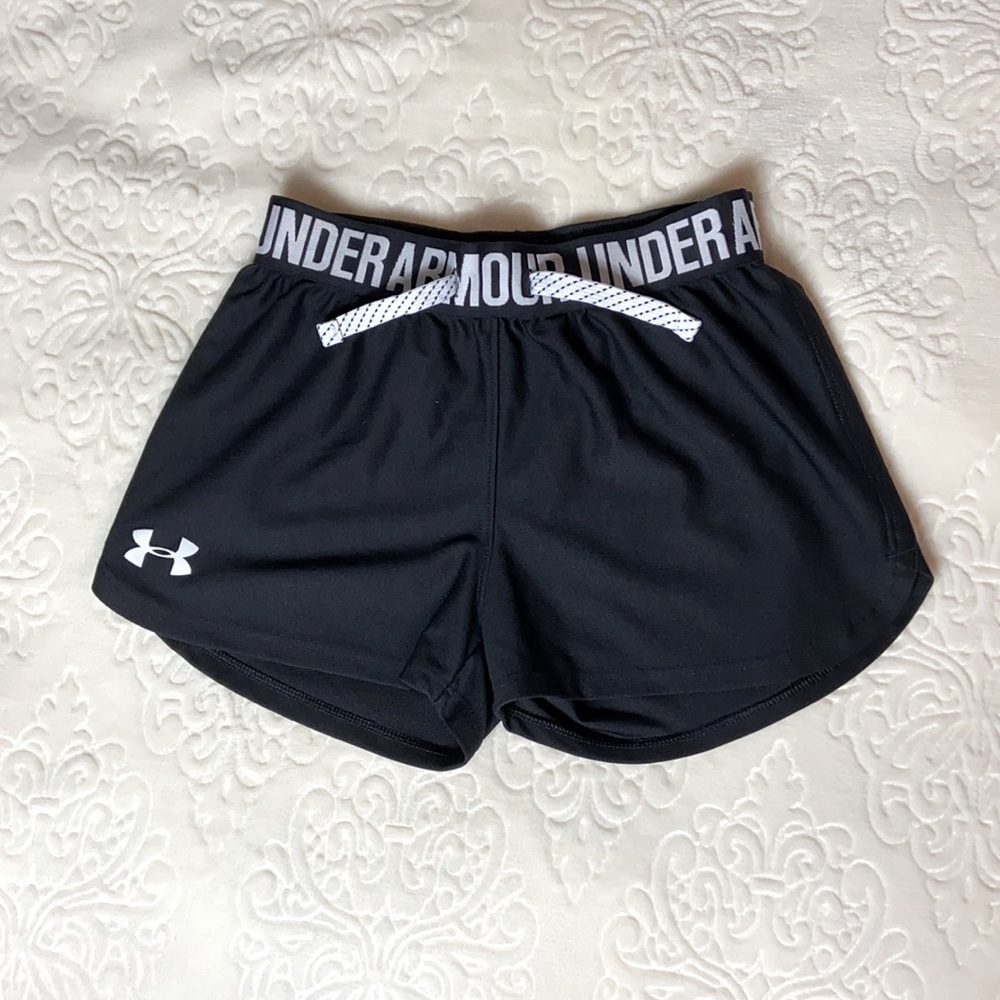 Under Armour YSM Black Loose Active Girls Shorts